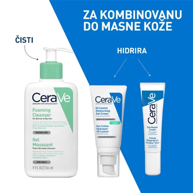 CeraVe Hidratantna gel krema za masnu kožu, 52 ml