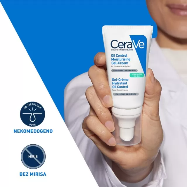 CeraVe Hidratantna gel krema za masnu kožu, 52 ml
