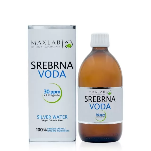 SREBRNA VODA 500ML 30PPM MAXLAB