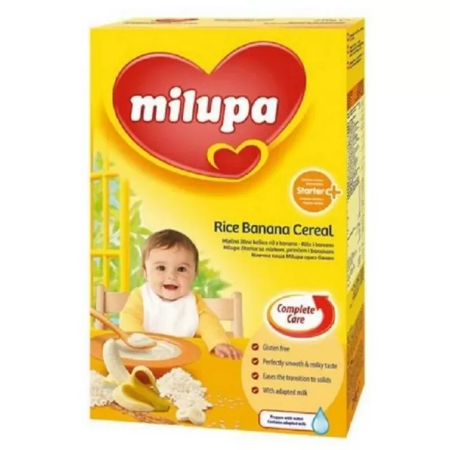 MILUPA ŽITARICE SA MLEKOM, PIRINČEM I BANANOM 4M+ 250G