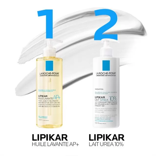La Roche-Posay LIPIKAR LAIT UREA 10% Hidratantni losion sa trostrukim dejstvom protiv perutanja 400 ml