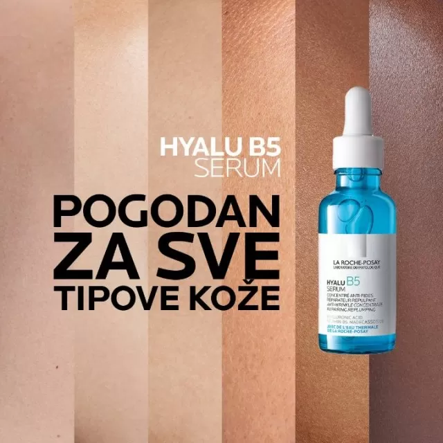La Roche-Posay HYALU B5 SERUM Nega protiv bora i za punoću osetljive kože s hijaluronskom kiselinom i vitaminom B5, 30 ml
