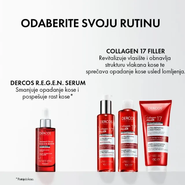 Vichy Dercos Collagen 17 Filler Ultra-Obnavljajući Balzam 200ML