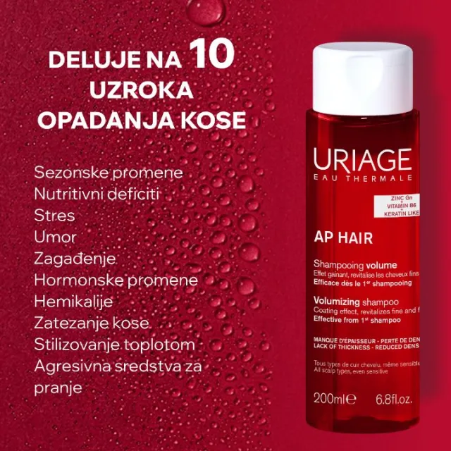 URIAGE AP HAIR ŠAMPON ZA VOLUMEN KOSE 200ML