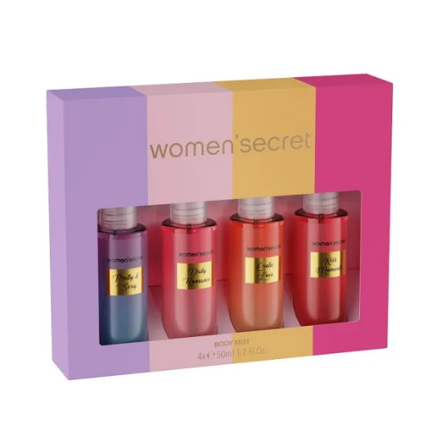 WOMEN'SECRET BODY MIST SET COLOR 4x50ML