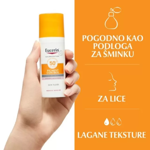 EUCERIN SUN PIGMENT CONTROL FLUID ZA ZAŠTITU OD SUNCA SPF50+ 50ML
