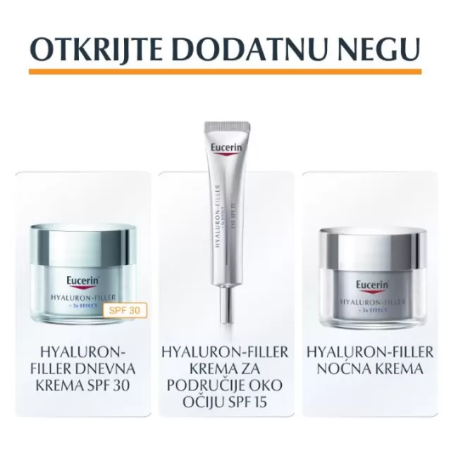 EUCERIN HYALURON-FILLER SERUM SA VITAMINOM C 3X7,5ML