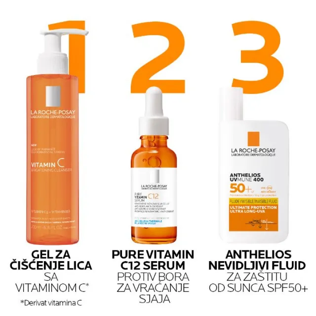 La Roche-Posay Vitamin C Gel Za Čišćenje Lica Sa Vitaminom C 200ML