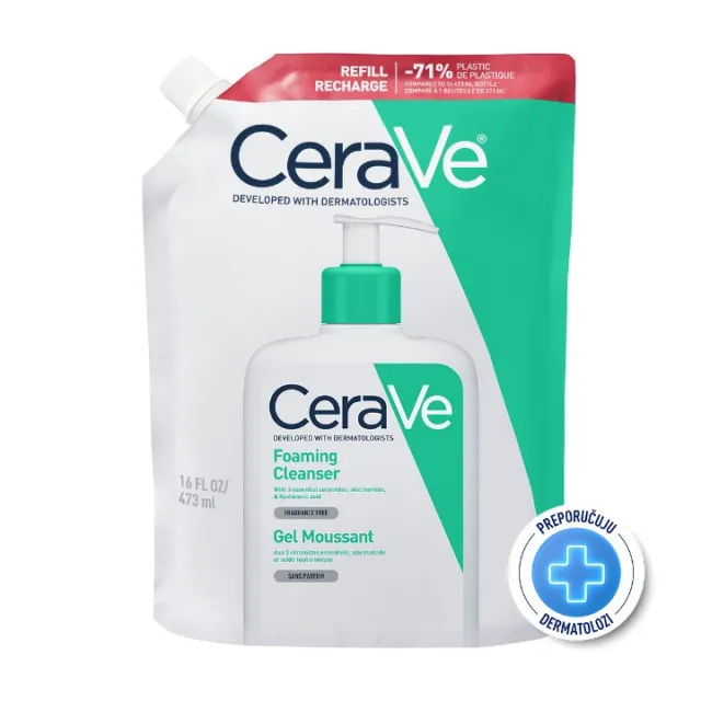 CeraVe penušavi gel za čišćenje refill, 473 ml