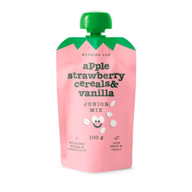 NUTRINO LAB JUNIOR MIX JABUKA, JAGODA, ŽITARICE I VANILA 100G