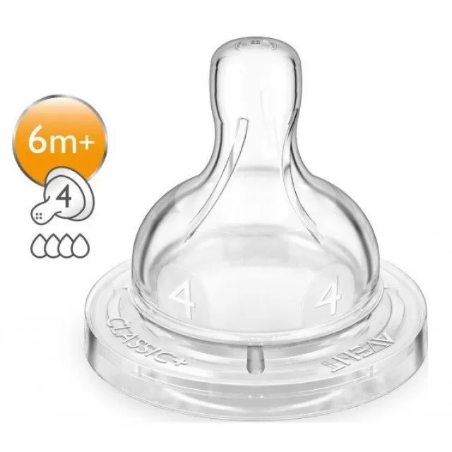 AVENT CUCLA SILIKONSKA CLASSIC 6M+ BRZ PROTOK