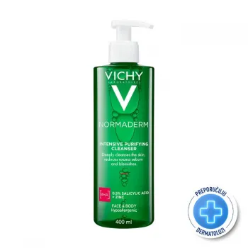 VICHY NORMADERM PHYTOSOLUTION - Gel za dubinsko čišćenje masne i aknama sklone kože, 400ml