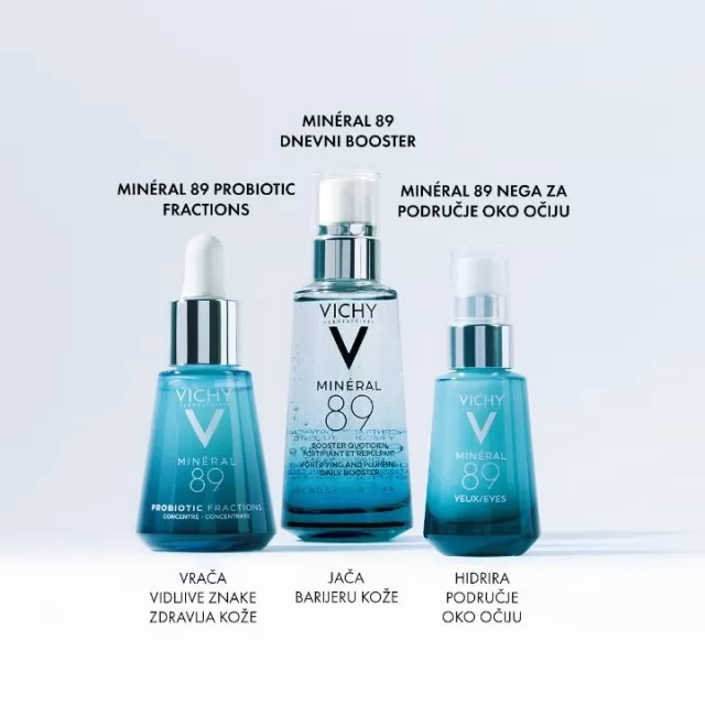 VICHY MINÉRAL 89 EYES Snažnija i punija koža oko očiju sa hijaluronskom kiselinom, 15 ml