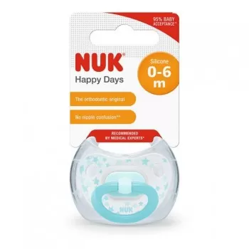 NUK VARALICA SILIKON U KUTIJI HAPPY DAY 0-6M