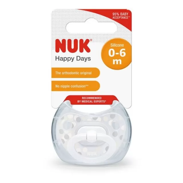 NUK VARALICA SILIKON U KUTIJI HAPPY DAY 0-6M