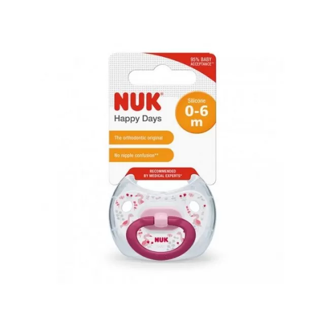 NUK VARALICA SILIKON U KUTIJI HAPPY DAY 0-6M