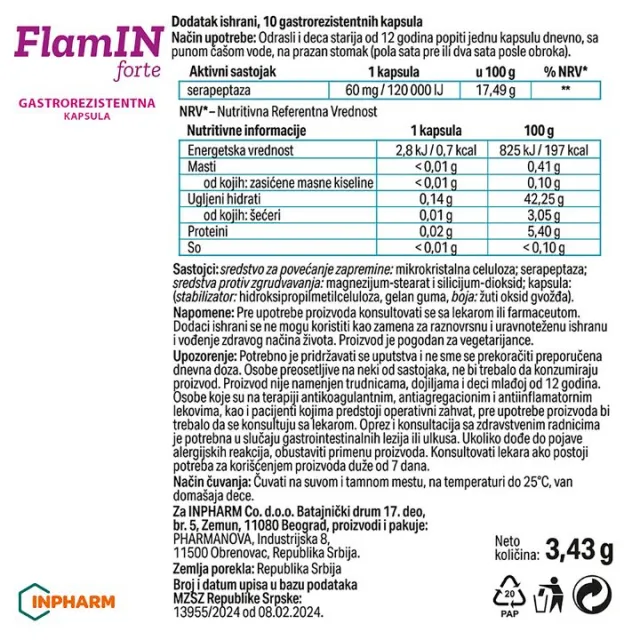 FLAMIN FORTE KAPSULE A10