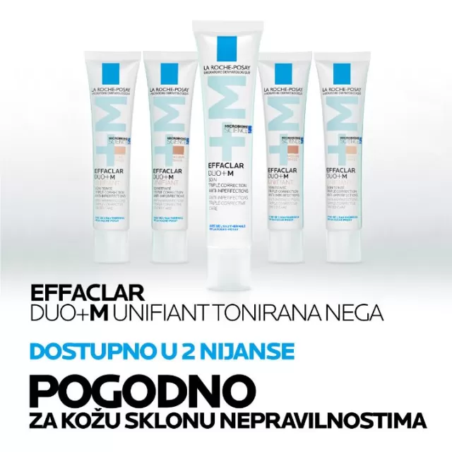 La Roche-Posay EFFACLAR DUO+M Tonirana trostruko korektivna njega protiv nesavršenosti 40 ml - Light