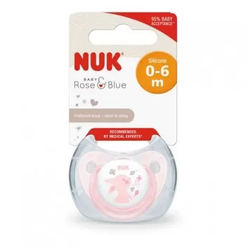 NUK VARALICA SILIKON U KUTIJI ROSE 0-6M