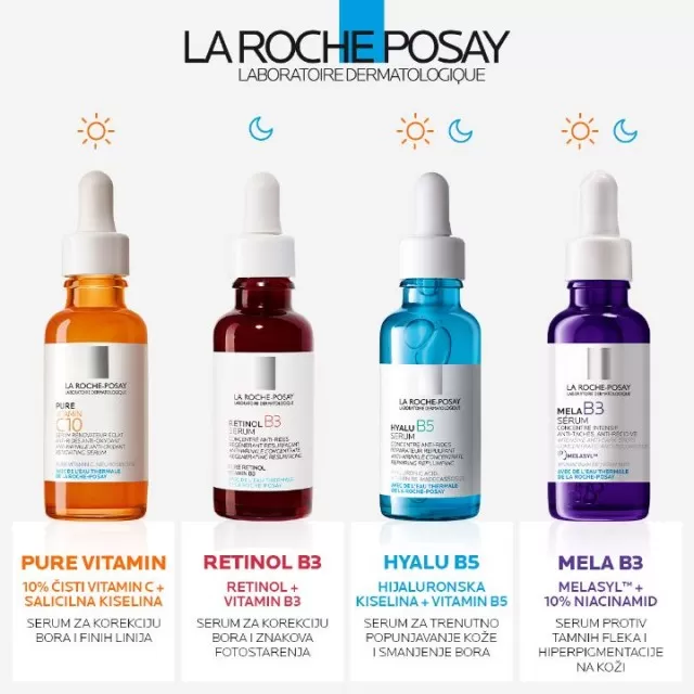 La Roche-Posay PURE VITAMIN C10 SERUM Obnavljajući serum protiv bora za sjaj i blistavost kože s čistim vitaminom C i salicilnom kiselinom, 30 ml