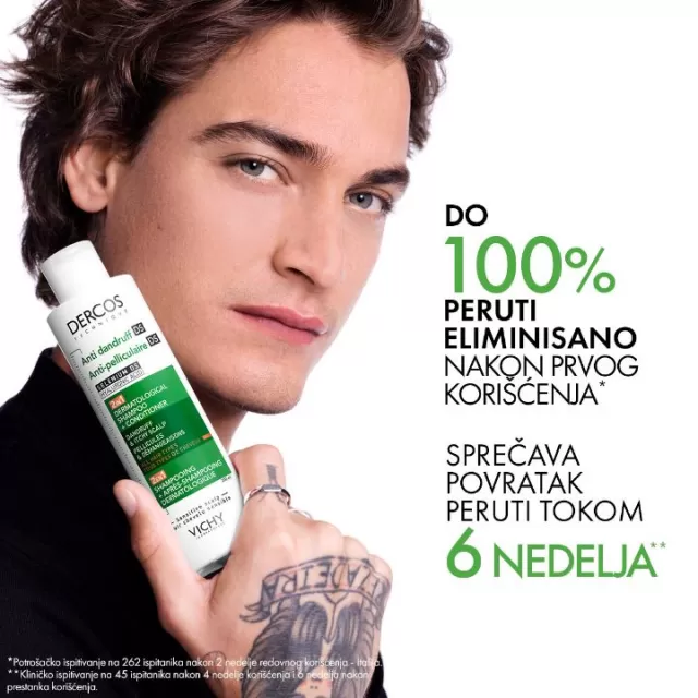 Vichy Dercos šampon protiv peruti DS 2u1 , 200ml