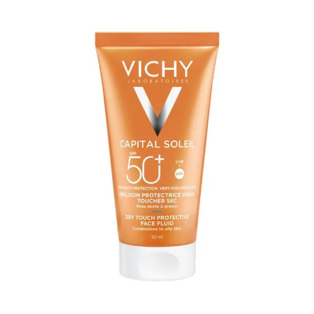 VICHY SUN CAPITAL SOLEIL "Dry touch" finish za lice SPF50+, 50 ml