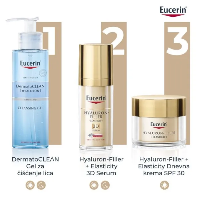 EUCERIN HYALURON-FILLER+ELASTICITY DNEVNA KREMA SPF30 50ML