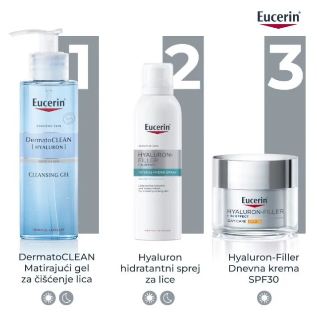 EUCERIN HYALURON HIDRATANTNI SPREJ ZA LICE 150ML