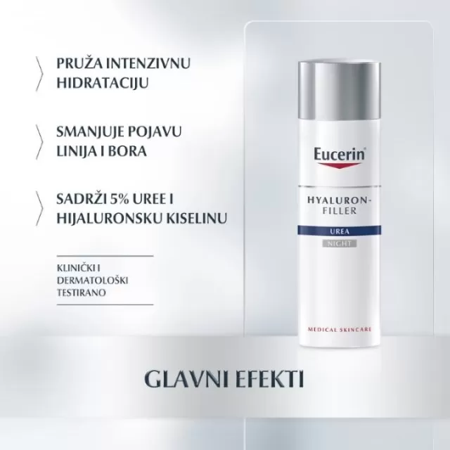 EUCERIN HYALURON-FILLER+UREA NOĆNA KREMA 50ML