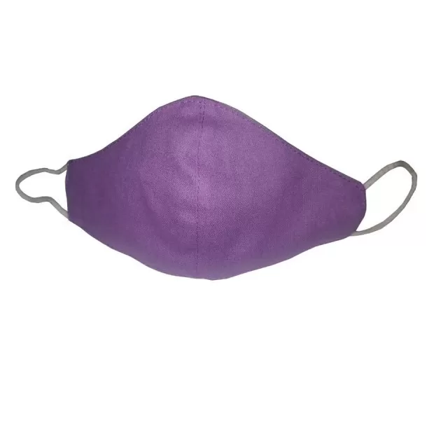 MASKA ZA LICE DEČIJA PAMUČNA SIVO-LJUBIČASTA A1