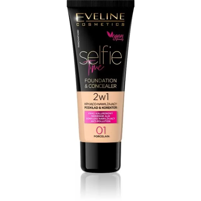 EVELINE TEČNI PUDER SELFIE TIME 01 - PORCELAN 30ML