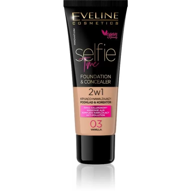 EVELINE TEČNI PUDER SELFIE TIME 03 - VANILA 30ML