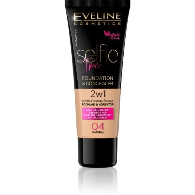 EVELINE TEČNI PUDER SELFIE TIME 04 - NATURAL 30ML