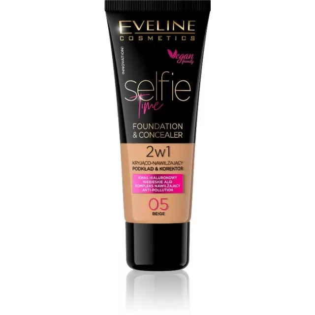 EVELINE TEČNI PUDER SELFIE TIME 05 - BEŽ 30ML