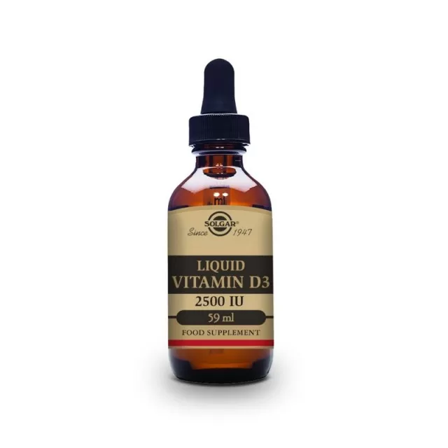 SOLGAR LIQUID VITAMIN D3 2500IU (62,5MCG) RASTVOR 59ML