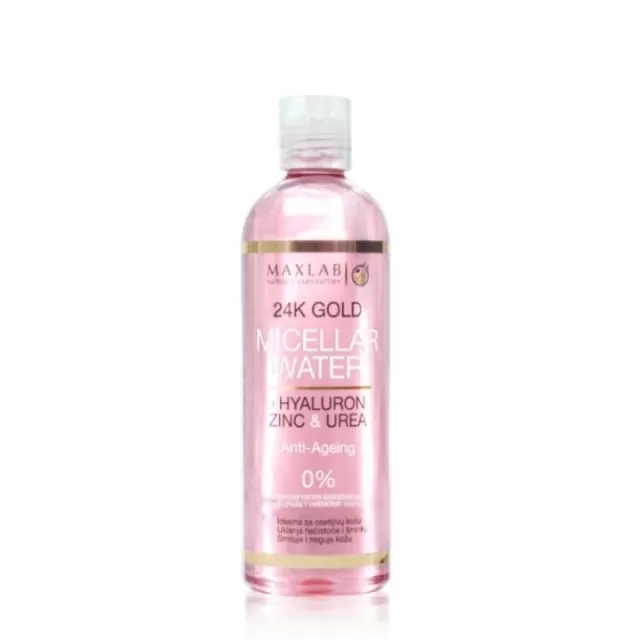 MICELARNA VODA SA 24K ZLATOM I HIJALURONOM 500ML MAXLAB