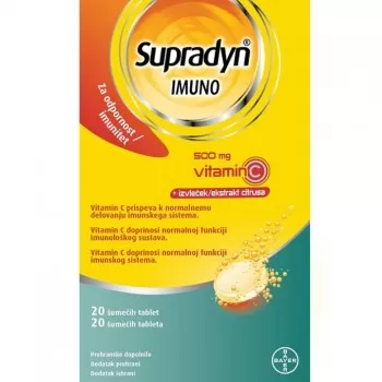 SUPRADYN IMUNO 500 VITAMIN C 20 ŠUMEĆIH TABLETA