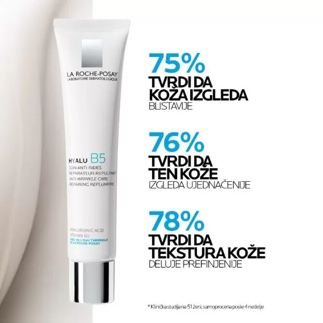 La Roche-Posay HYALU B5 Nega protiv bora za punoću i obnavljanje kože s hijaluronskom kiselinom, 40 ml