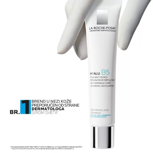 La Roche-Posay HYALU B5 Nega protiv bora za punoću i obnavljanje kože s hijaluronskom kiselinom, 40 ml