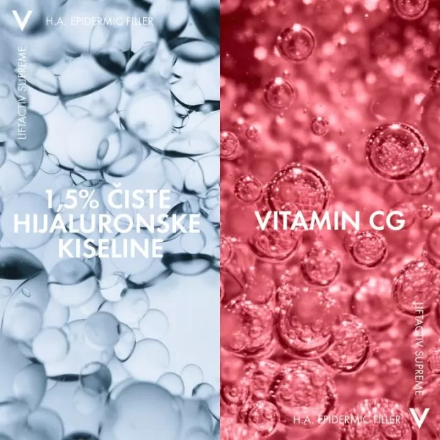 VICHY LIFTACTIV SUPREME H.A. EPIDERMIC FILLER za punoću kože i efekat popunjavanja bora i tankih linja, 1,5% čiste hijaluronske kiseline, 30 ml