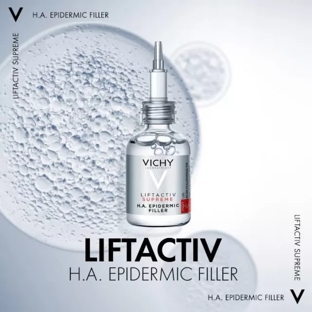 VICHY LIFTACTIV SUPREME H.A. EPIDERMIC FILLER za punoću kože i efekat popunjavanja bora i tankih linja, 1,5% čiste hijaluronske kiseline, 30 ml