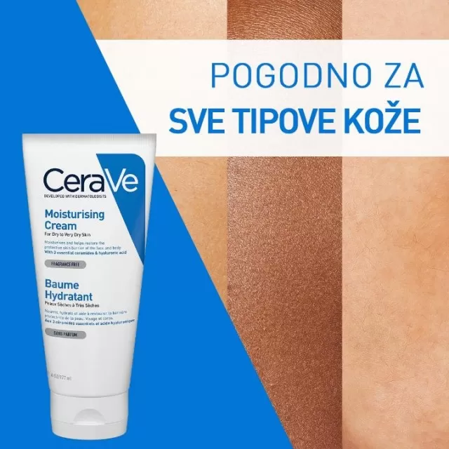 CERAVE HIDRANTNA KREMA ZA LICE I TELO ZA SUVU DO VRLO SUVU KOŽU 177ML