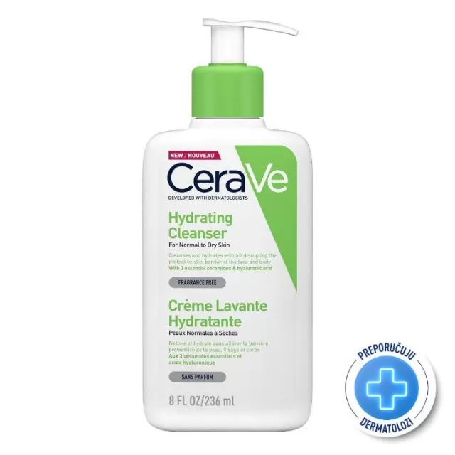 CERAVE HIDRANTNA EMULZIJA ZA ČIŠĆENJE ZA NORMALNU DO SUVU KOŽU 236ML