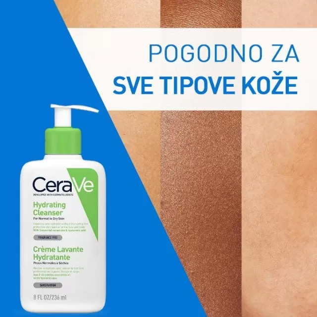 CERAVE HIDRANTNA EMULZIJA ZA ČIŠĆENJE ZA NORMALNU DO SUVU KOŽU 236ML