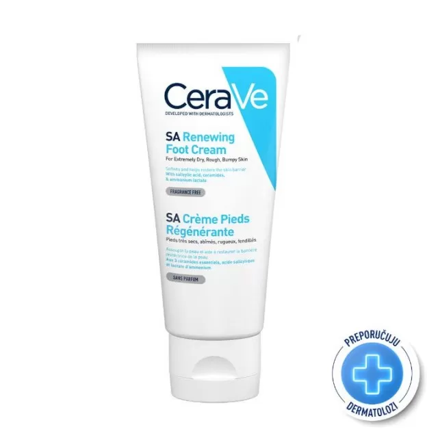 CERAVE OBNAVLJAJUĆA KREMA ZA STOPALA ZA EKSTREMNO SUVU, GRUBU, NERAVNU KOŽU 88ML