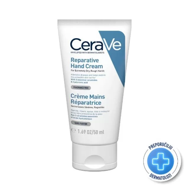 CERAVE OBNAVLJAJUĆA KREMA ZA EKSTREMNO SUVE, GRUBE RUKE 50ML
