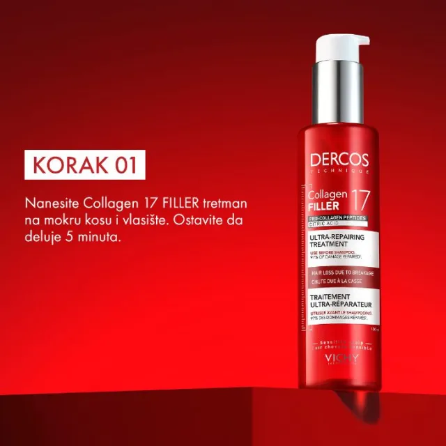 Vichy Dercos Collagen 17 Filler Ultra-Obnavljajući Tretman 150ML