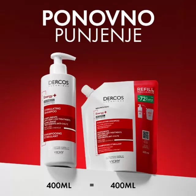 VICHY DERCOS ŠAMPON PROTIV OPADANJA REFILL 400ML