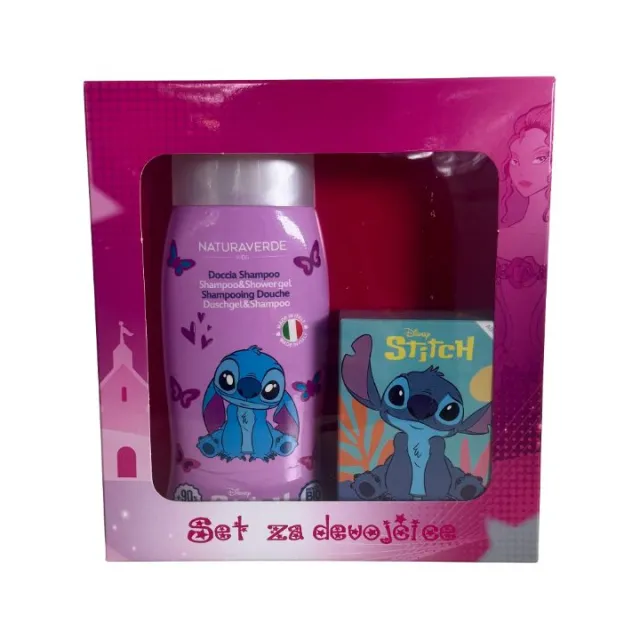 STITCH DEČIJI SET ŠAMPON/GEL ZA TUŠIRANJE 250ML + STITCH TOALETNA VODA 30ML