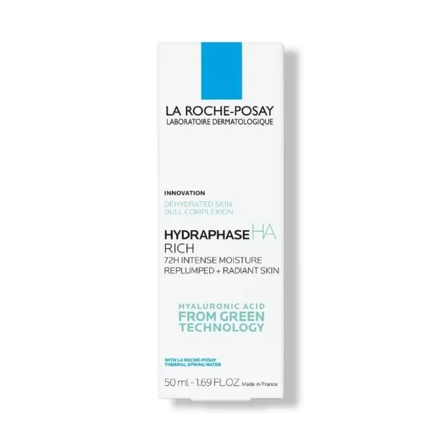 La Roche-Posay HYDRAPHASE HA RICH Bogata hidratantna nega s hijaluronskom kiselinom za punoću i sjaj kože, suva koža, 50 ml